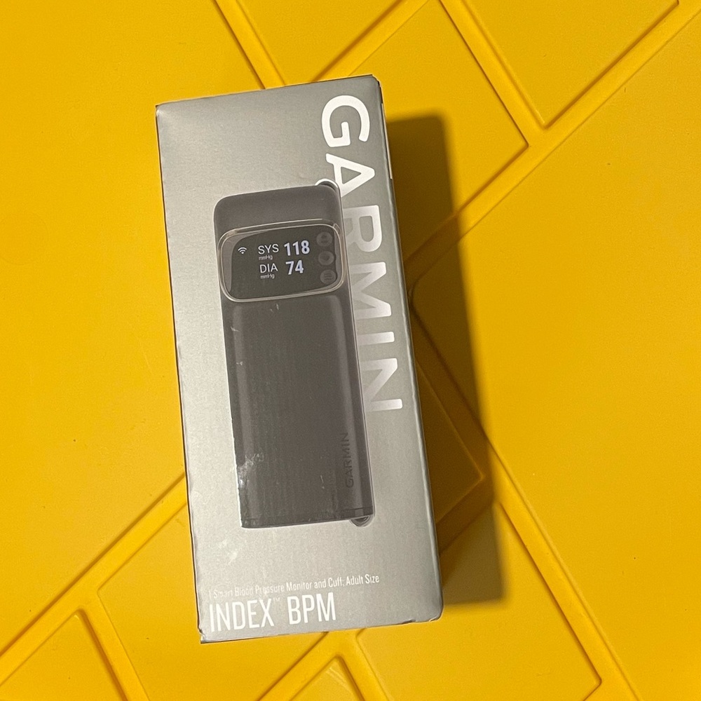 Garmin Index BPM Smart Blood Pressure Monitor And Adult Size Cuff Black